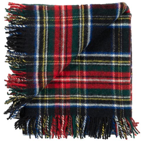 Highland Tweeds Pure New Wool Fluffy Throw