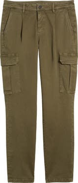 DL1961 Micah Pleated Tapered Twill Cargo Pants