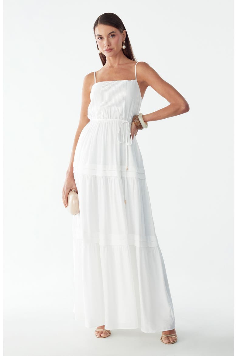 Roannah Maxi Dress, Alternate, color, White