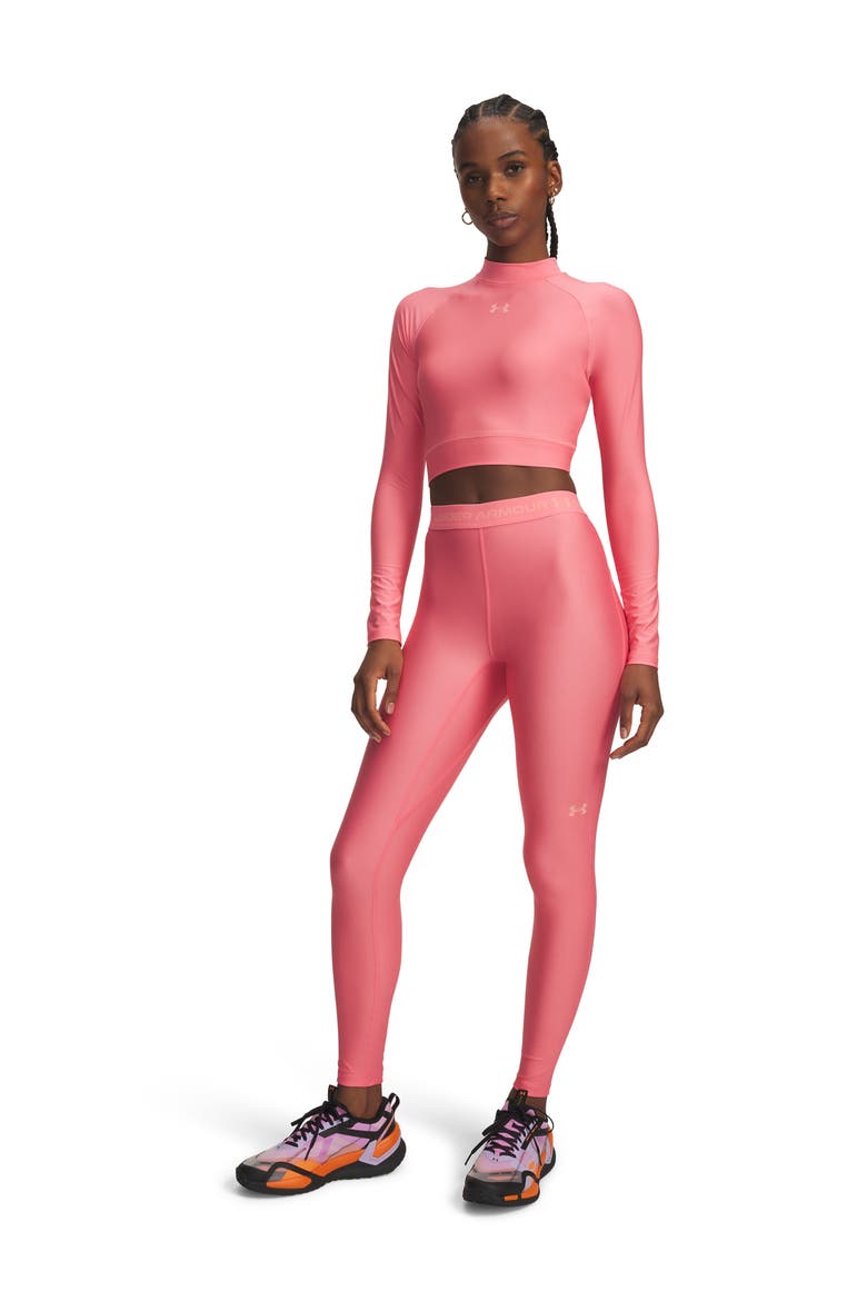 HeatGear® Leggings, Alternate, color, BITTERSWEET PINK / / POSH PINK