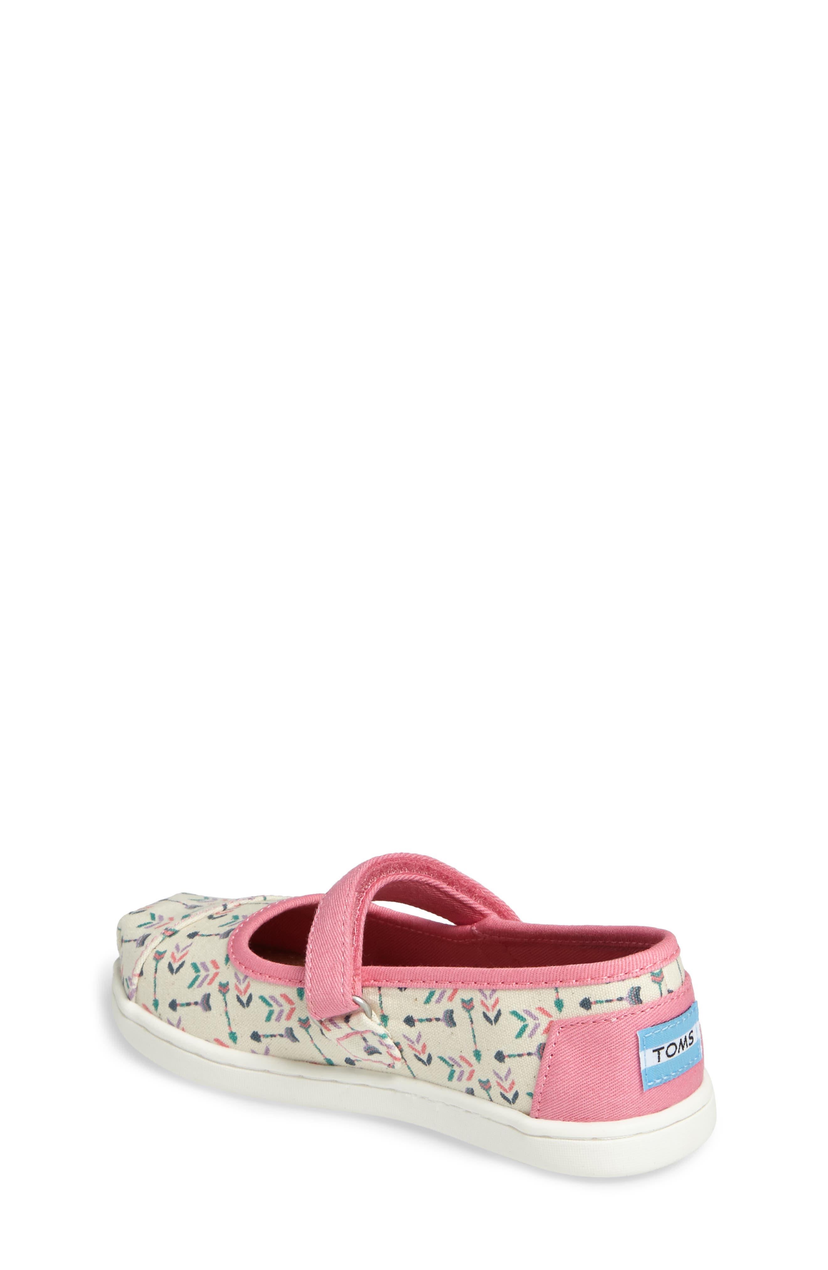 Arrow Print Mary Jane Flat, Alternate, color, NATURAL