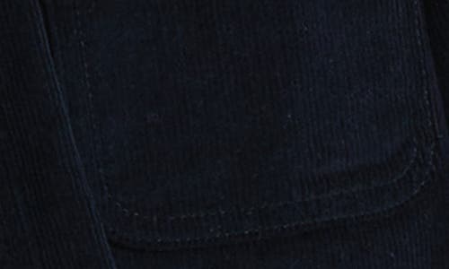 Jachs Stretch Cotton Corduroy Faux Shearling Lined Jacket In Black