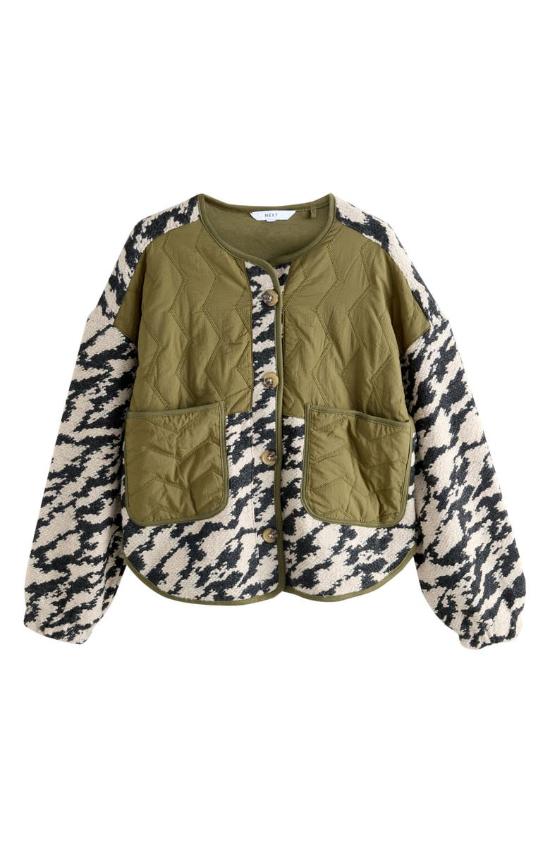 NEXT Mixed Media Jacket, Alternate, color, Green