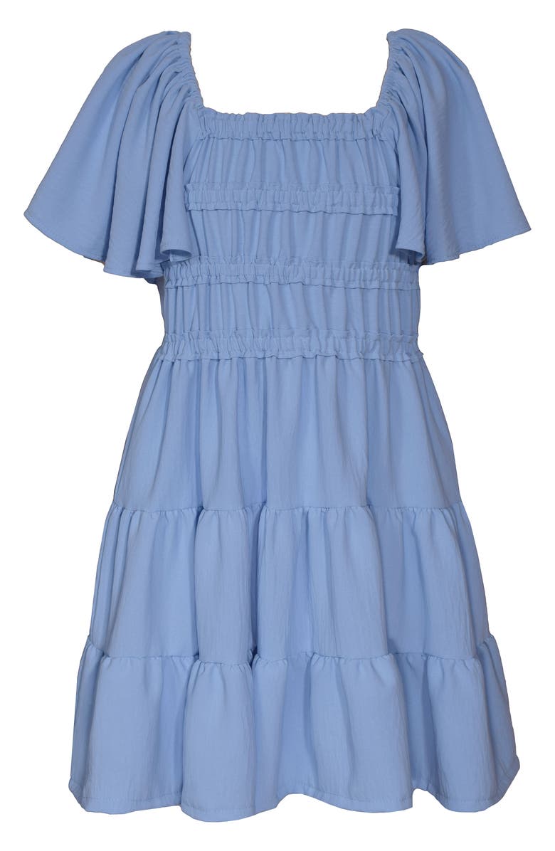 Bonnie Jean Kids' Tiered Tie Back Dress, Main, color, 