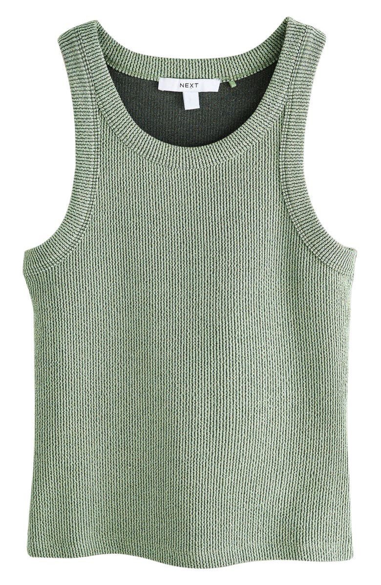 NEXT Glitter Rib Tank, Alternate, color, Green