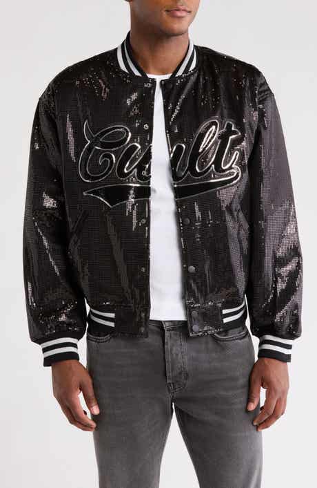 Cult of Individuality Sequin Baseball Jacket