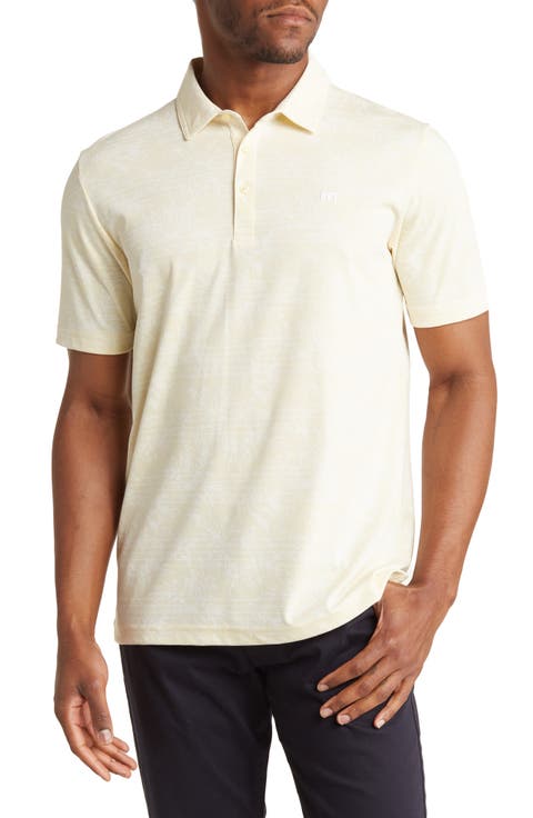 Men's On Porpoise Print Cotton Blend Polo
