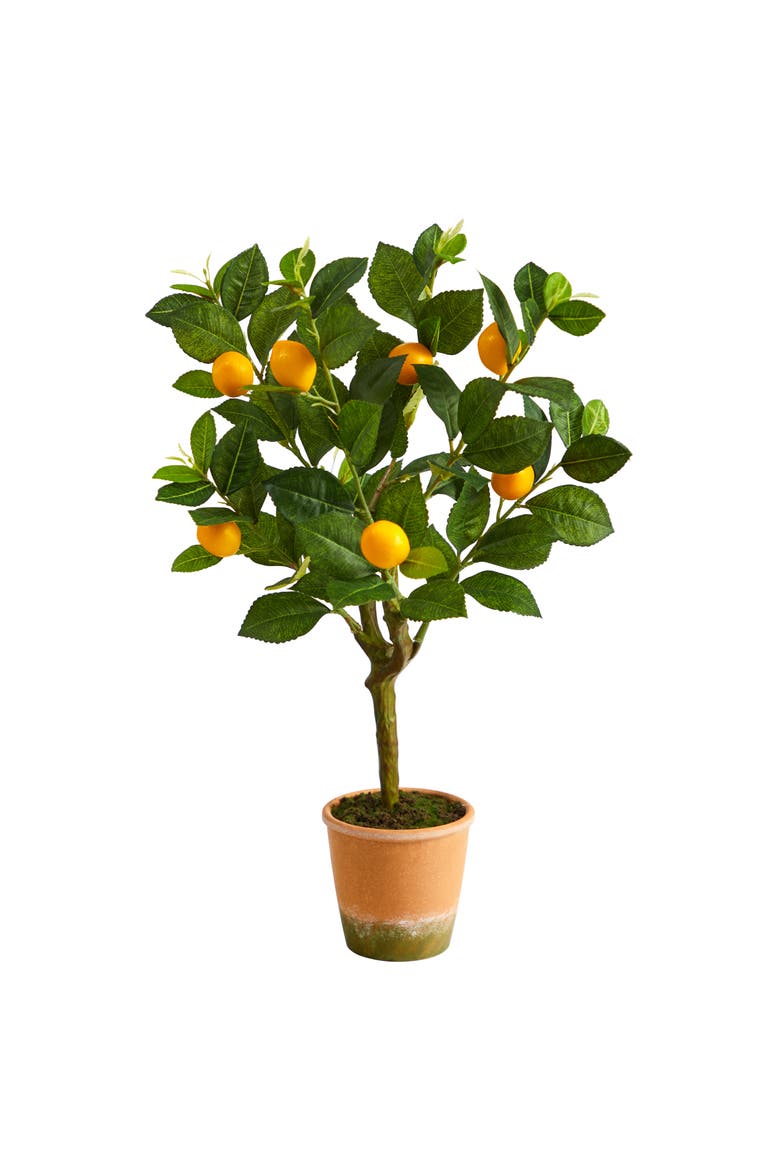 24-in Lemon Artificial Tree, Main, color, Green