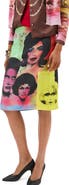 Versace Print Silk Twill Pencil Skirt
