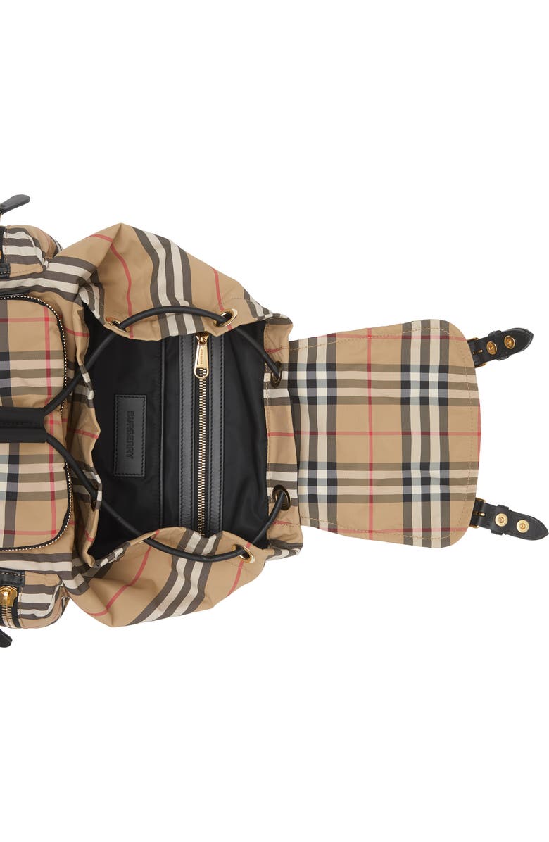 Burberry Medium Rucksack Vintage Check ECONYL<sup>®</sup> Backpack, Alternate, color,