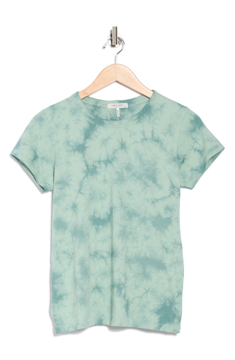 rag & bone Tie Dye Cotton T-Shirt, Alternate, color, Sage