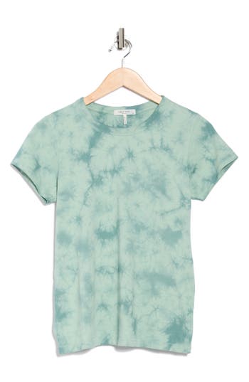 Rag & Bone Tie Dye Cotton T-shirt In Green