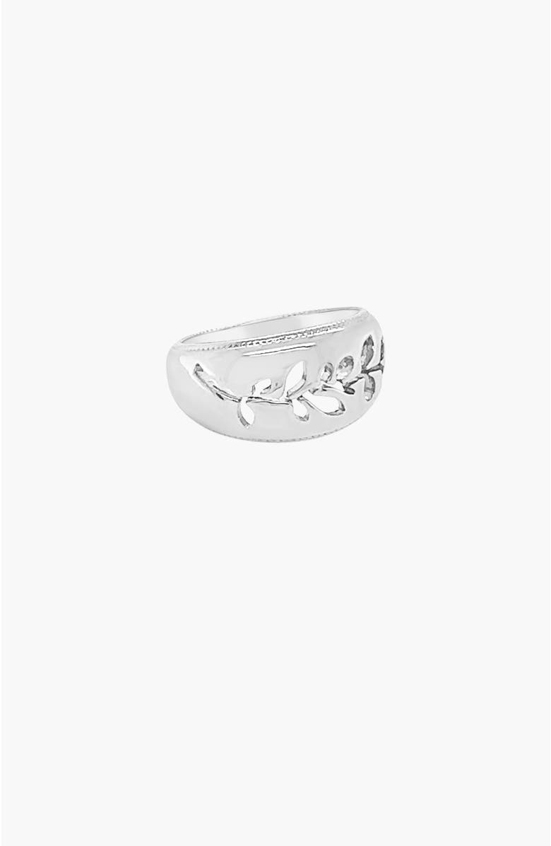 Rizen Jewelry Olive Branch Ring, Alternate, color, Sterling Silver