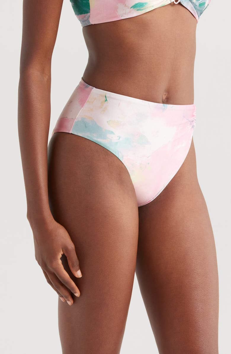 BOAMAR Talia High Cut Bikini Bottoms, Alternate, color, Pink Multi