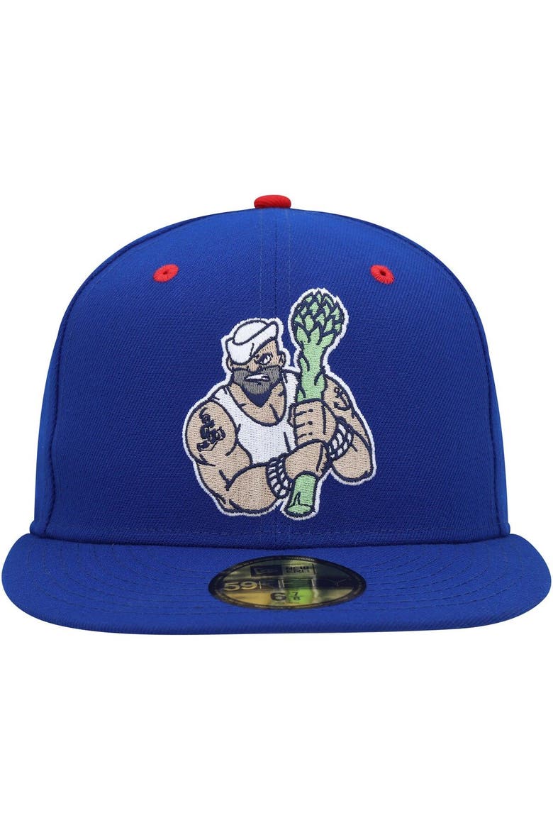 Men's New Era Blue Stockton Ports Marvel x Minor League 59FIFTY Fitted Hat, Alternate, color, Blue