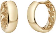 Bony Levy 14K Gold Small Textured Hoop Earrings