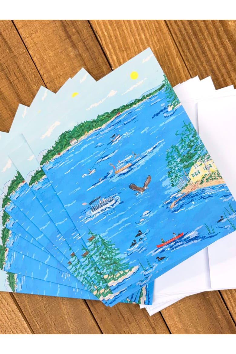 Lake Days Set of 8 Greeting Cards, Alternate, color, Multi-Pack