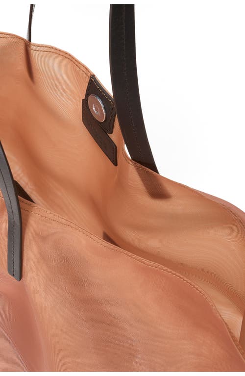 Staud Large Christos Mesh Tote In Brown