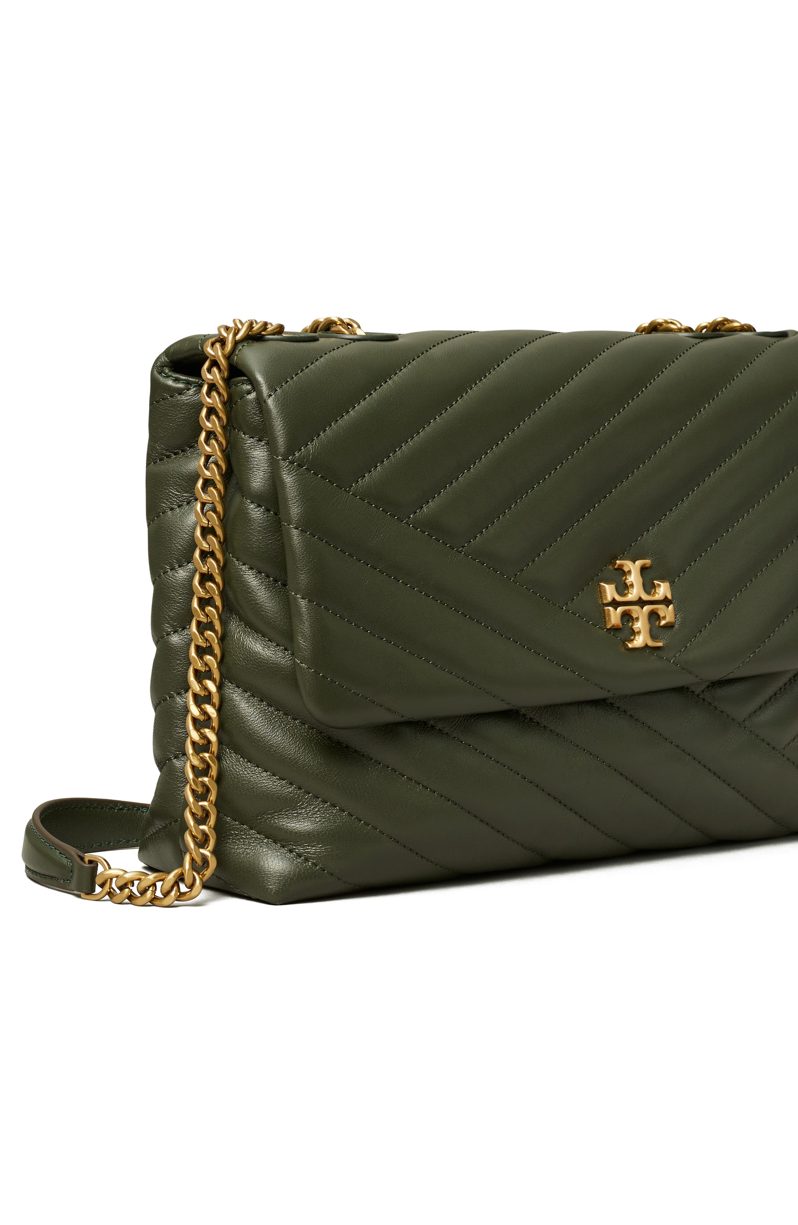 Tory Burch Kira Chevron Leather Convertible Shoulder Bag, Alternate, color, 