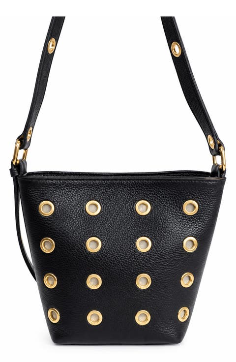 Claudia Studded Leather Shoulder Bag