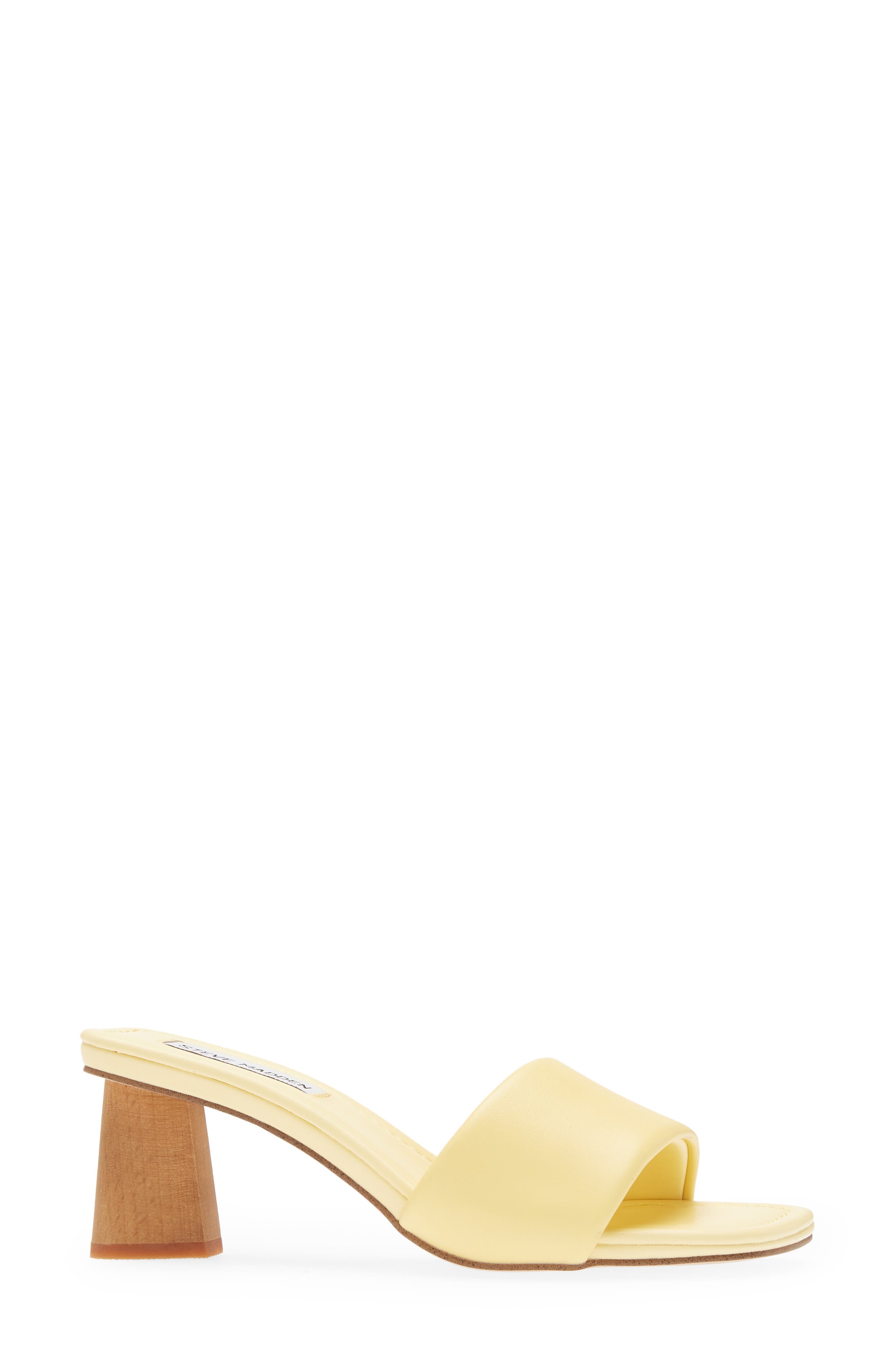 Saged Slide Sandal, Alternate, color, YELLOW LEATHER