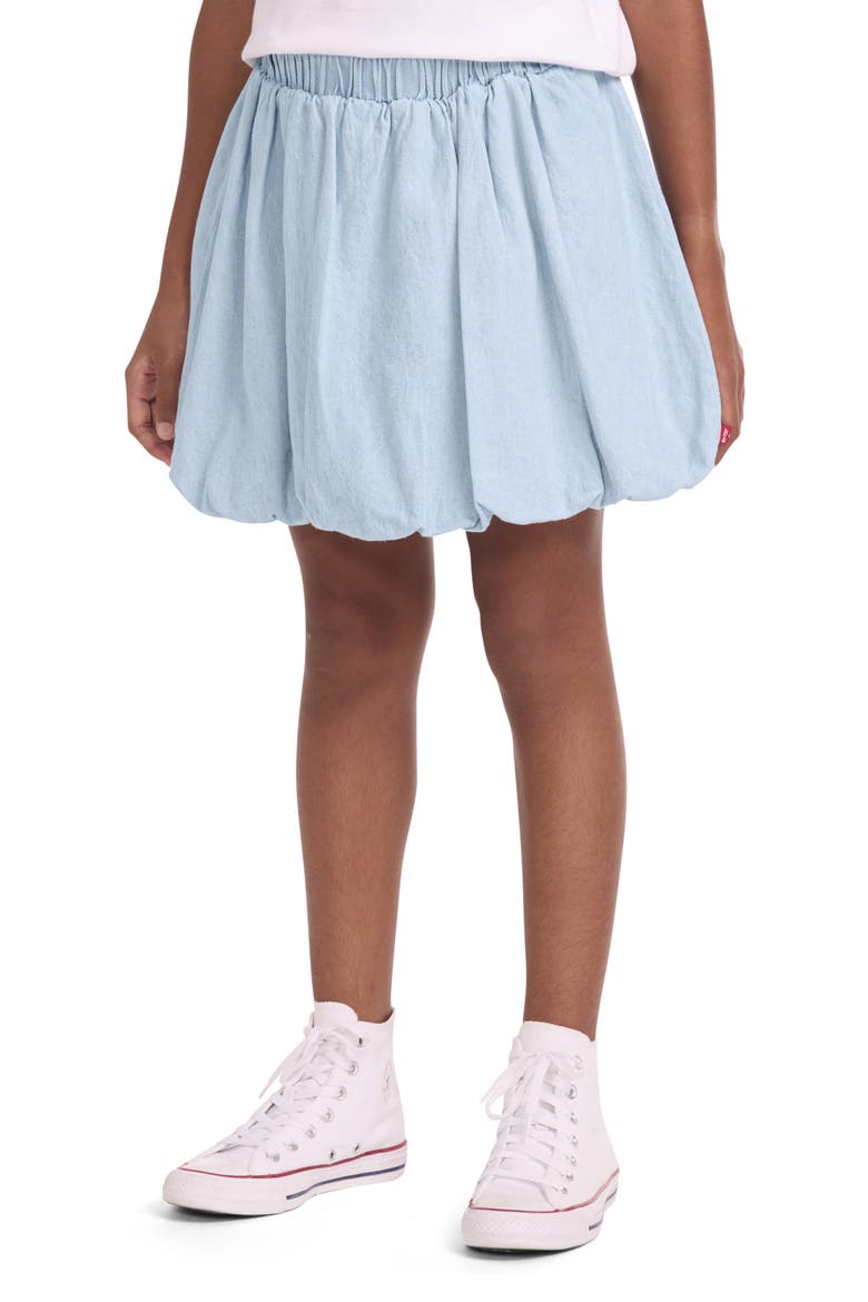 Kid's Denim Bubble Skort, Alternate, color, WOW ME OVER