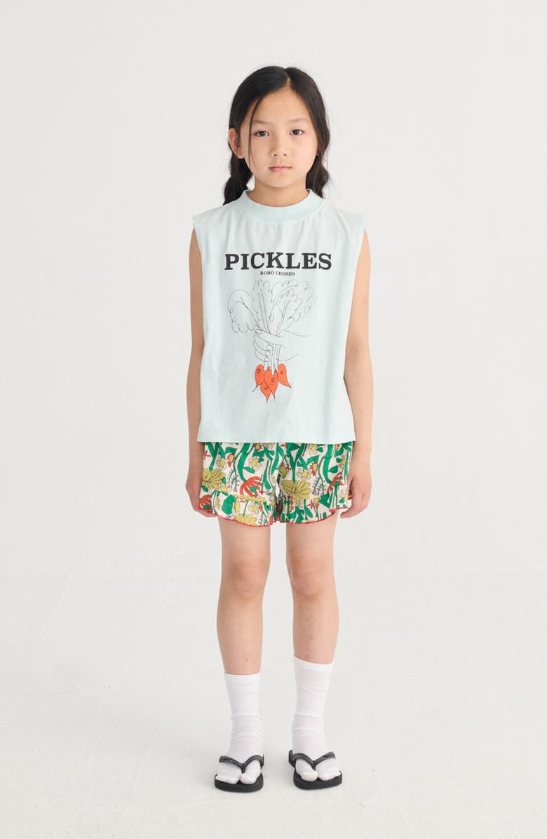 Bobo Choses Kids' Color Herbalist Organic Cotton Shorts, Alternate, color, Off White