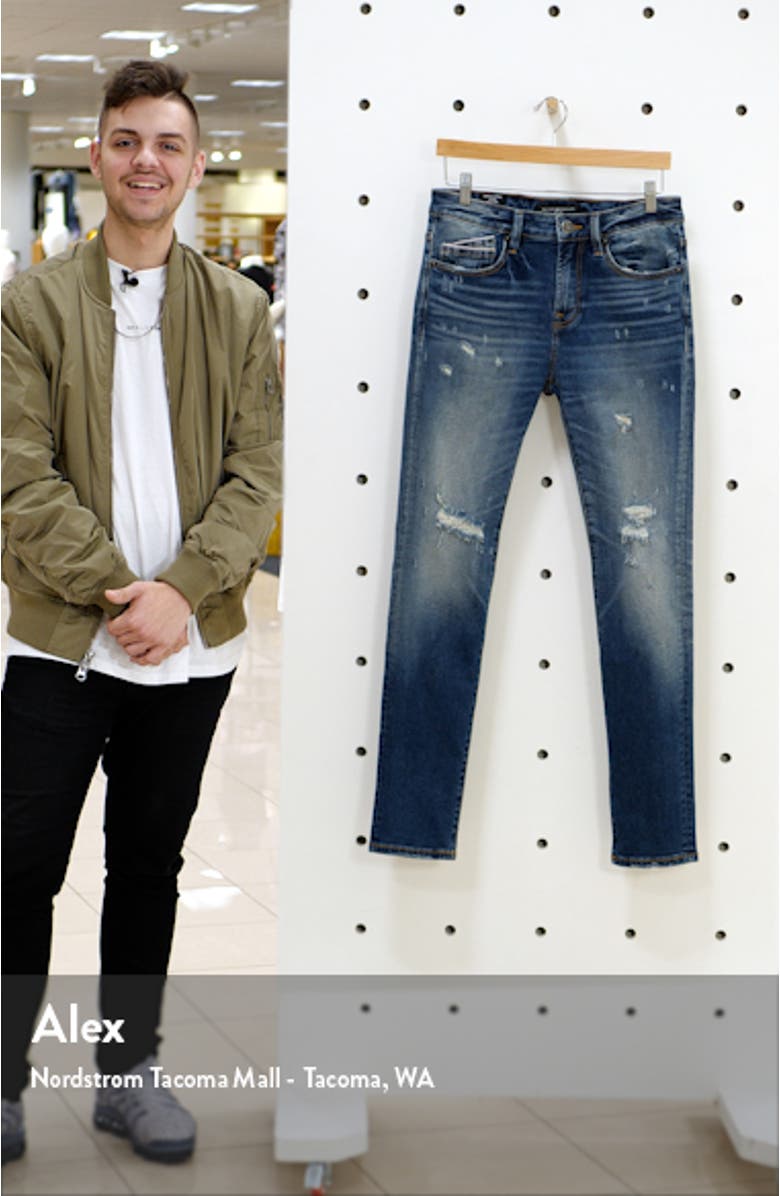 Punk Men's Ripped Super Skinny Jeans, sales video thumbnail