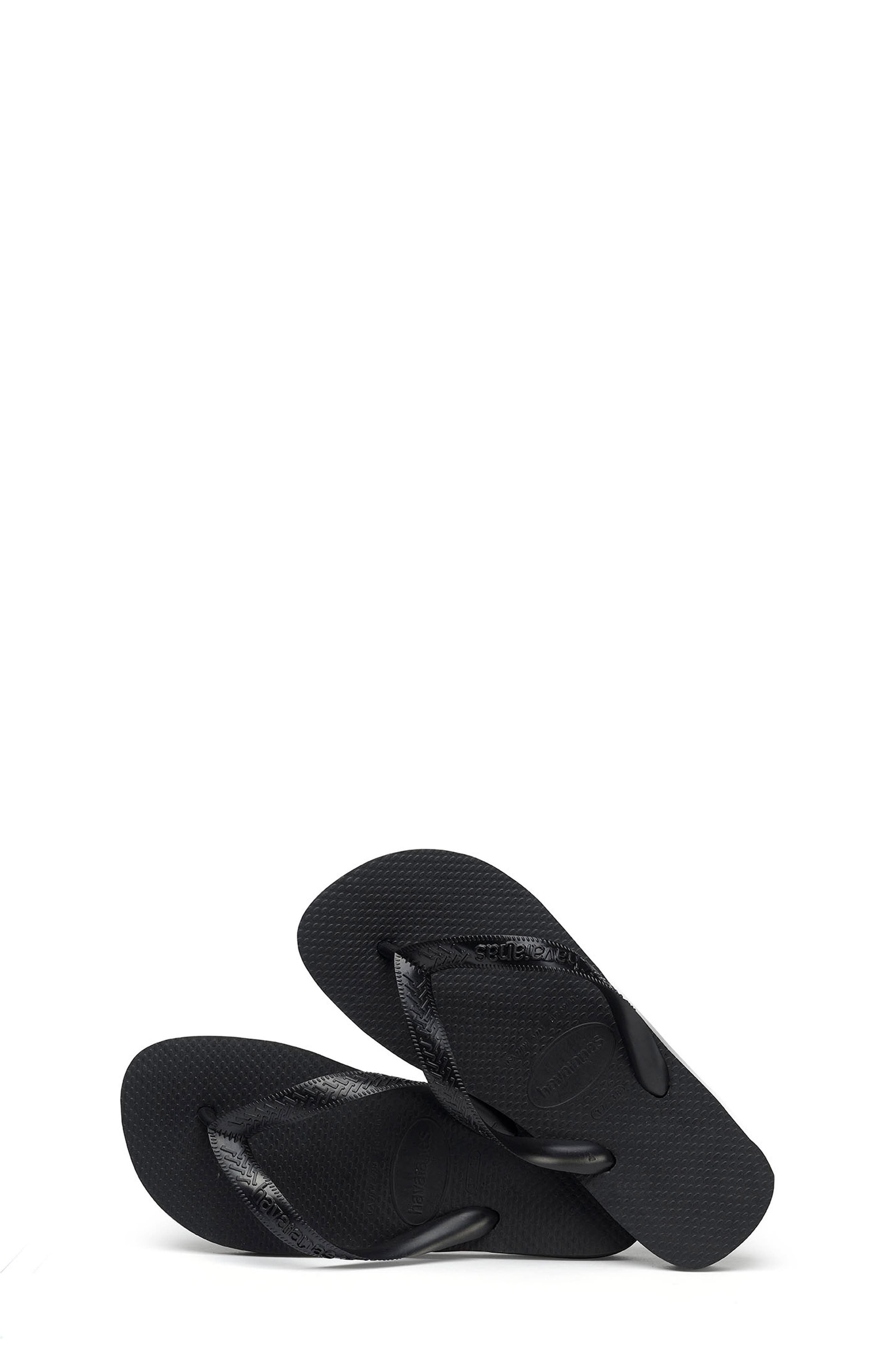 Havaianas Kids' Top Flip Flop, Alternate, color, Black