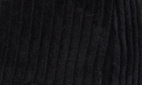 David & Young 'mama' Chenille Patch Corduroy Baseball Cap In Black