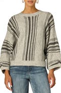 Wit & Wisdom Stripe Dolman Sleeve Sweater