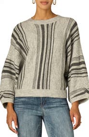 Wit & Wisdom Stripe Dolman Sleeve Sweater