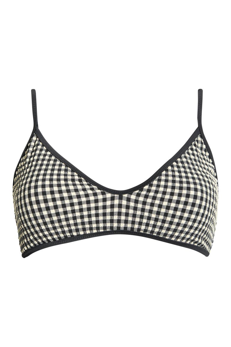 Scoop Neck Swim Top, Alternate, color, BLACK/ CREAM