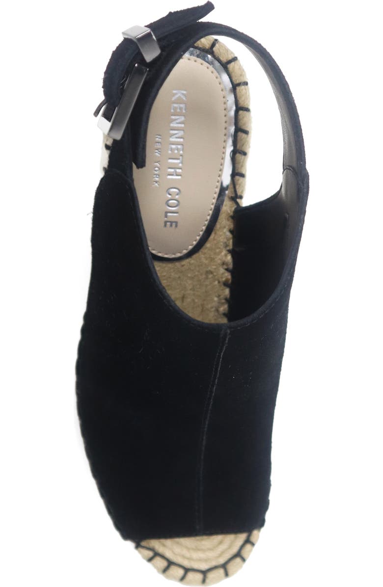 Kenneth Cole Olivia Platform Wedge Sandal, Alternate, color, Black Suede