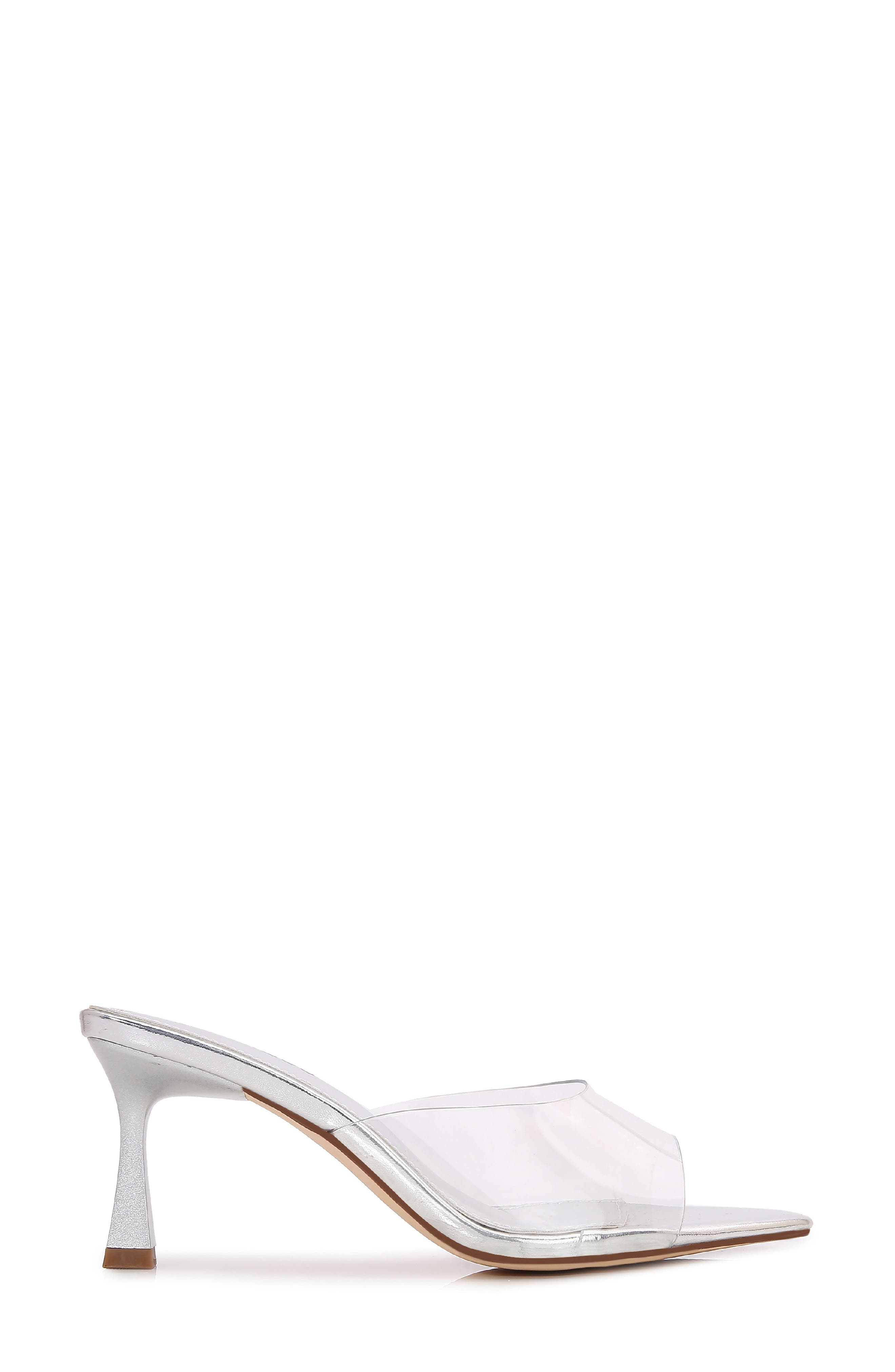 BERNESS Cana Clear Sandal, Alternate, color, Silver