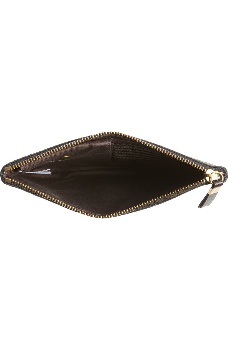 Madewell The Leather Pouch Clutch: Painted Leopard Genuine Calf Hair Edition, Alternate, color,