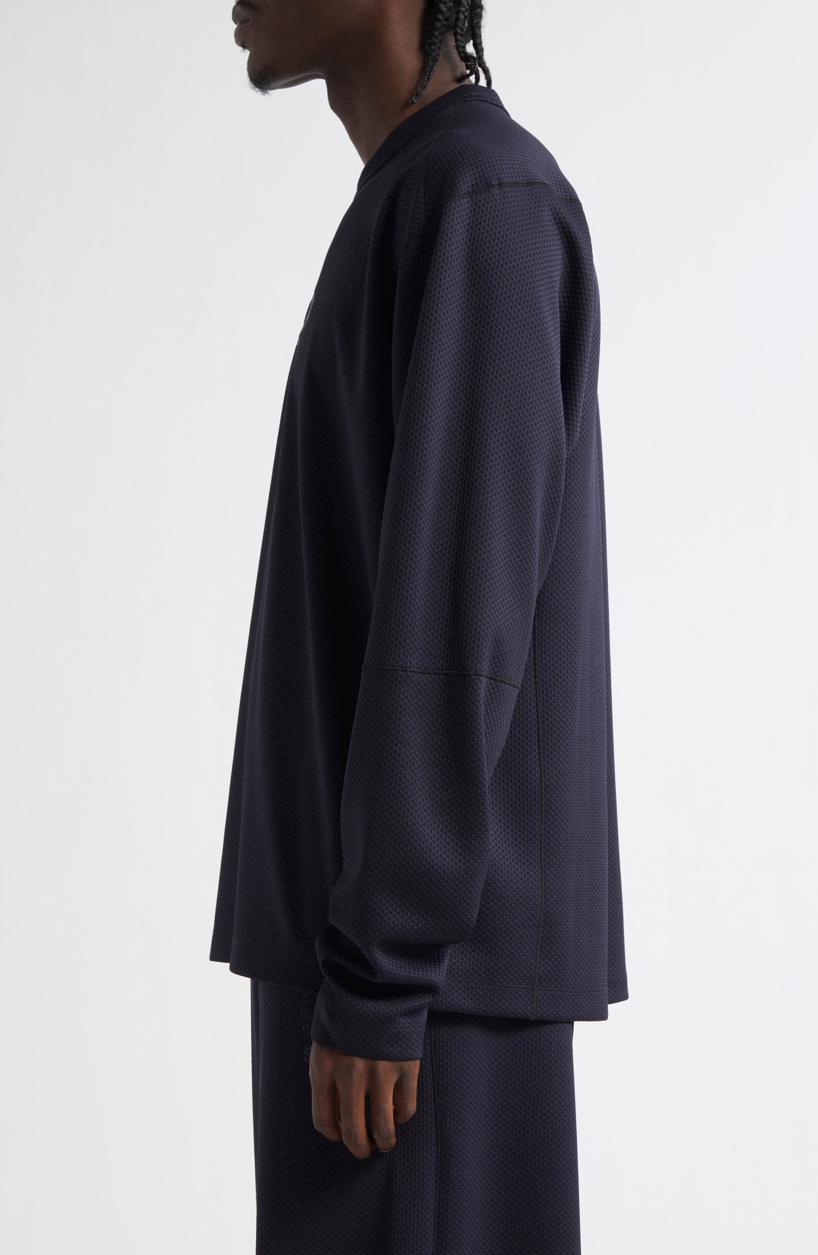 MM6 Maison Margiela x Salomon Logo Long Sleeve Graphic Mesh T