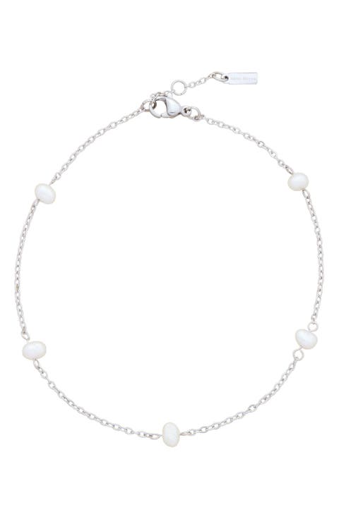 Freshwater Pearl Station Anklet