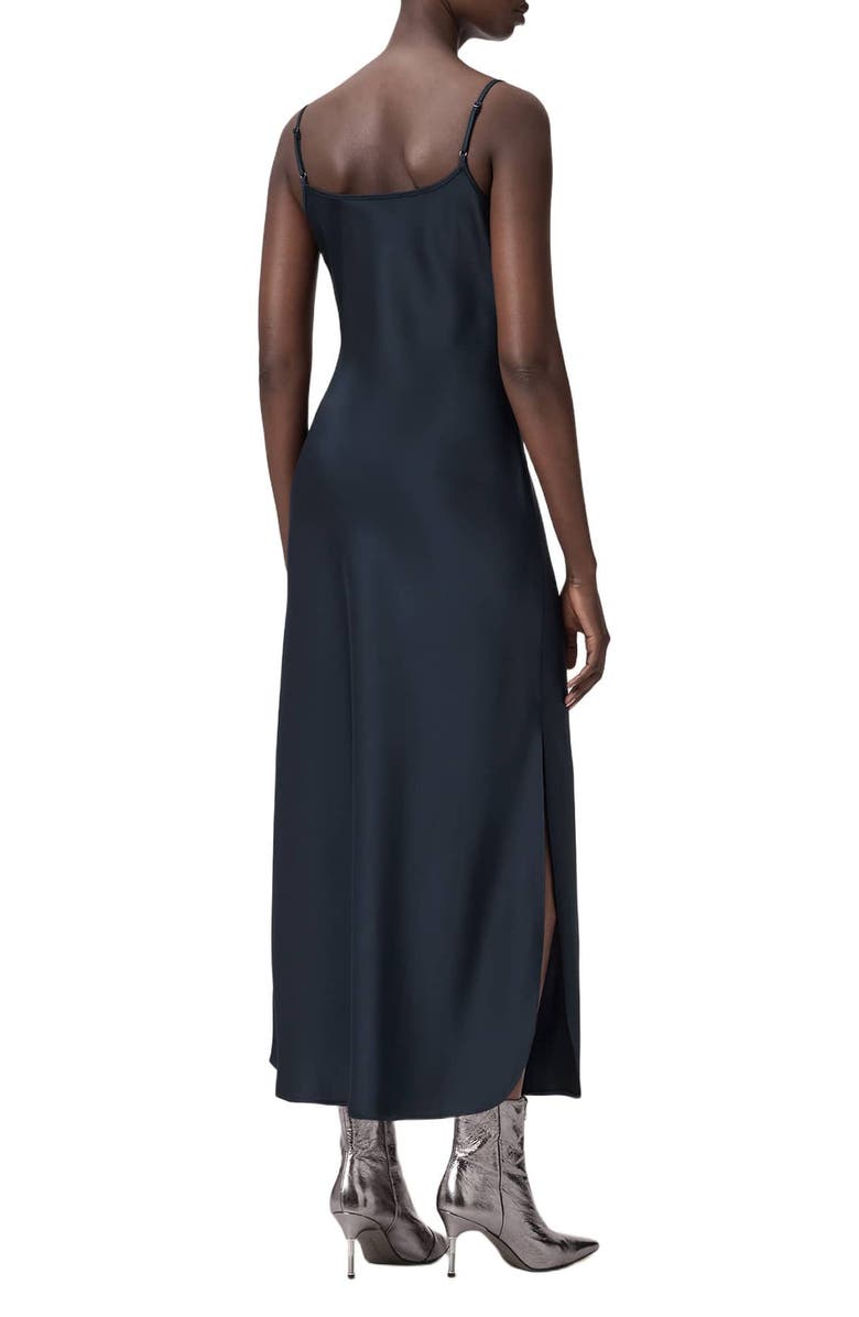 AllSaints Hadley Satin Slipdress, Alternate, color, 