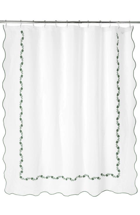 Daphne Linen Shower Curtain