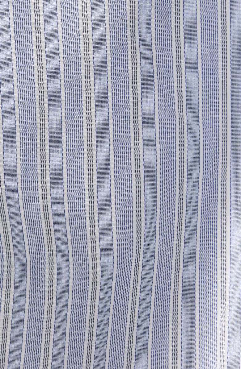 Acne Studios Soublera Layered Stripe Button-Up Shirt, Alternate, color, Blue/ White
