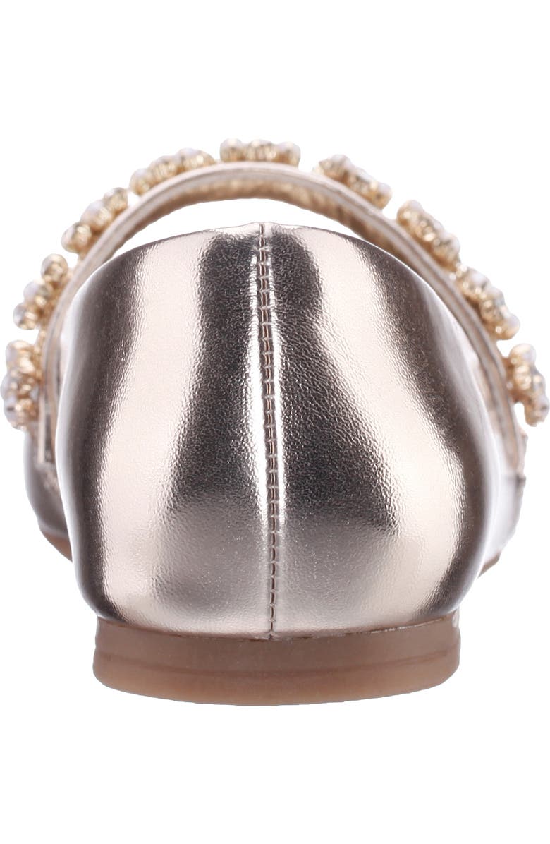 Nina Kids' Joansie Flat, Alternate, color, Light Gold Metallic