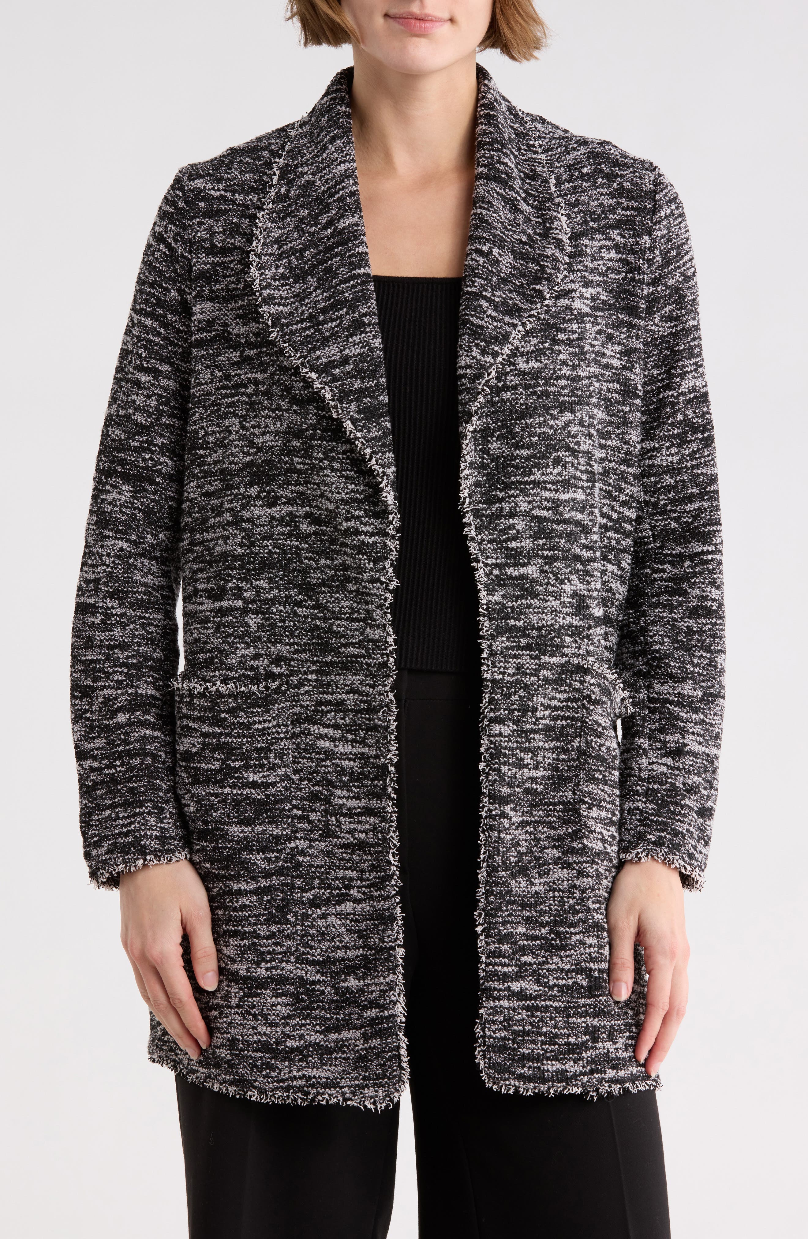 MAX STUDIO Tweed Longline Jacket