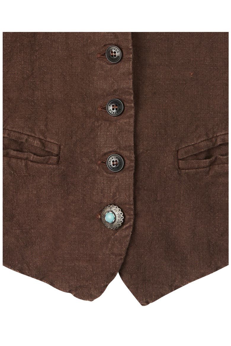 Debby Vest, Alternate, color, BROWN