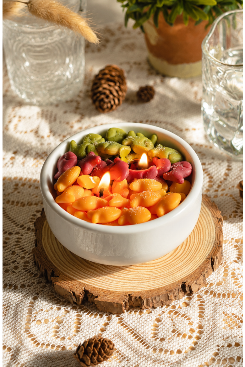 Fish & Crackers Candle Bowl, Alternate, color, Multi-color