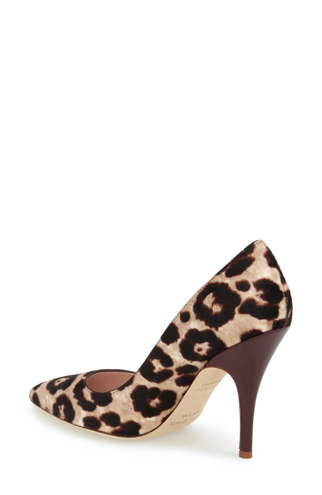 'licorice too' genuine calf hair pump, Alternate, color, BLUSH/ BROWN LEOPARD CALF HAIR