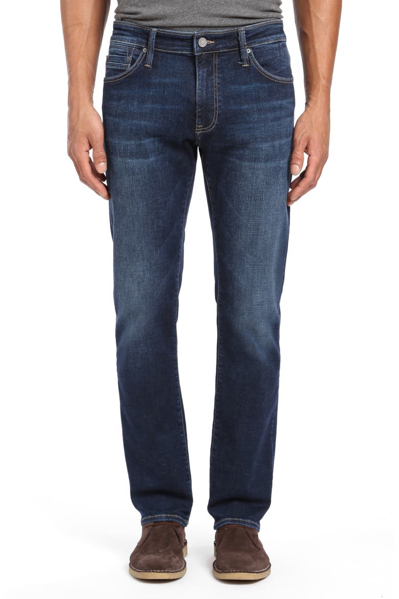 Zach Straight Leg Jeans, Main, color, DEEP BRUSHED ORGANIC MOVE