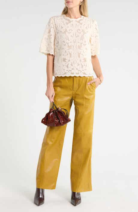 Tasia Appliqué Silk Top