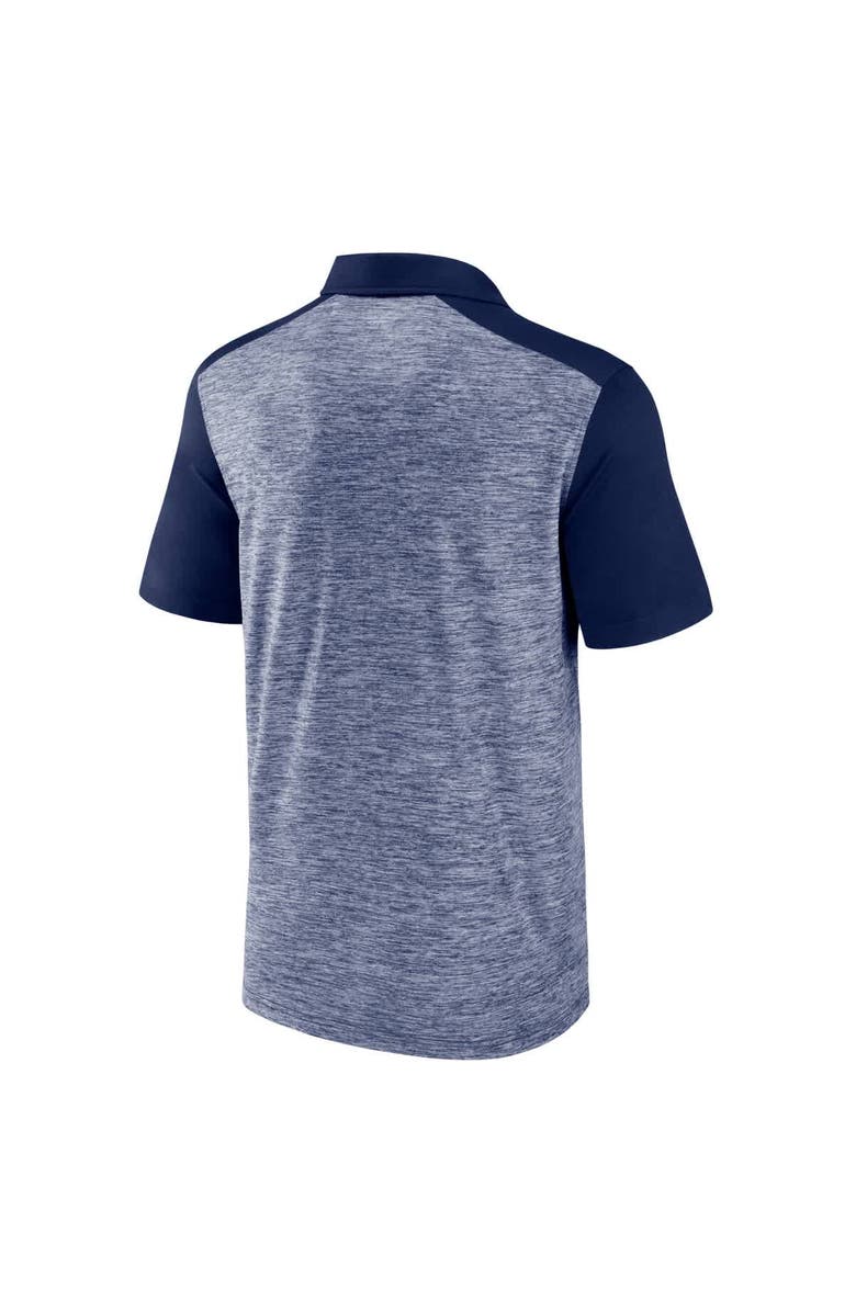 FANATICS Men's Fanatics Heather Navy New England Patriots Clutch Polo, Alternate, color, Heather Navy