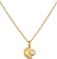 Satya Jewelry Guiding Star Celestial White Topaz Necklace